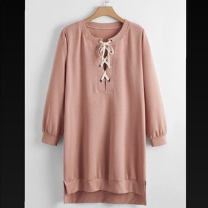 Sweatshirt tie dress